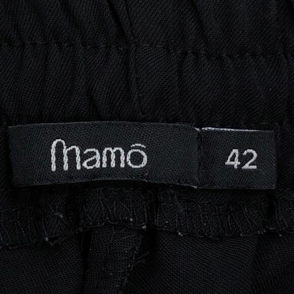 Mamo Womens Size 42 US 10 Pants Mesh Insert Jogger Front Zip Stretch Black - Picture 9 of 12